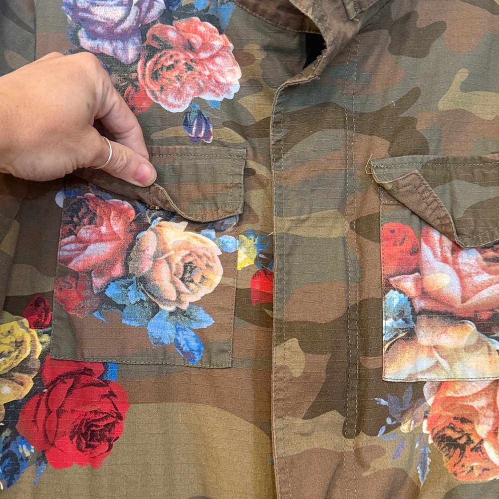 Floral print camo utility jacket - Picture 3 of 12